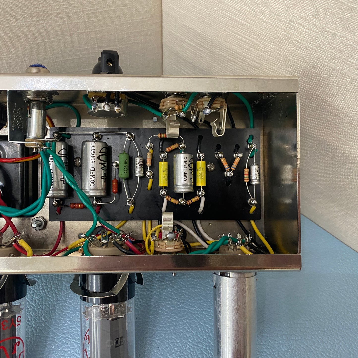 5F1 Tweed Champ Clone Chassis | 5w 6V6 "One-Knob Wonder"