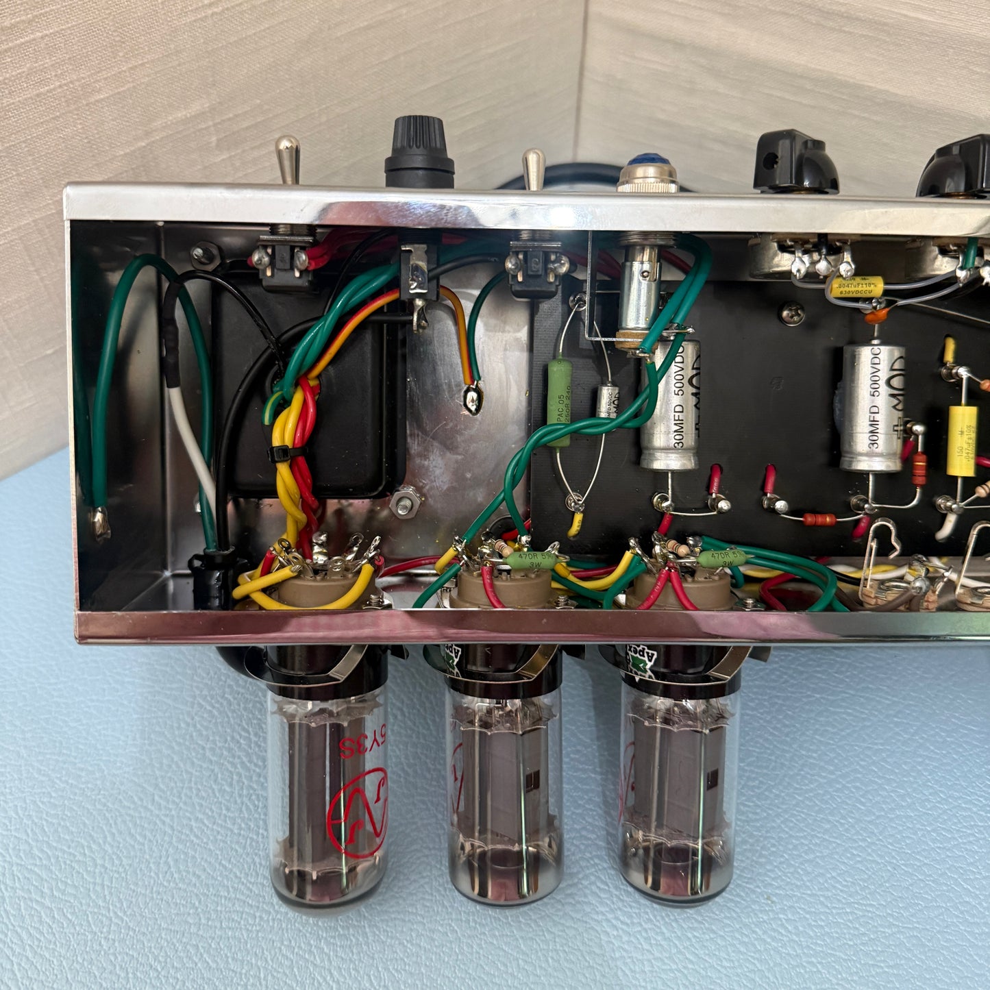 5D3 Tweed Deluxe Clone Chassis | Stock Circuit w/ Layout & Longevity Improvements